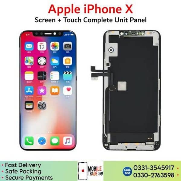 iphone x ka part original panel back front camera or full body 0