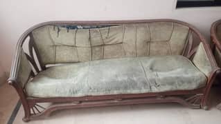 Wood Sofa 3 + 1+1