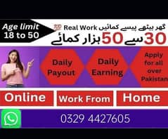 Data Entry Job / Assignment Job / Typing job / Part Time Full Time J