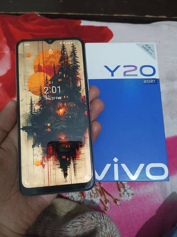 Vivo Y20 With box Charger 5