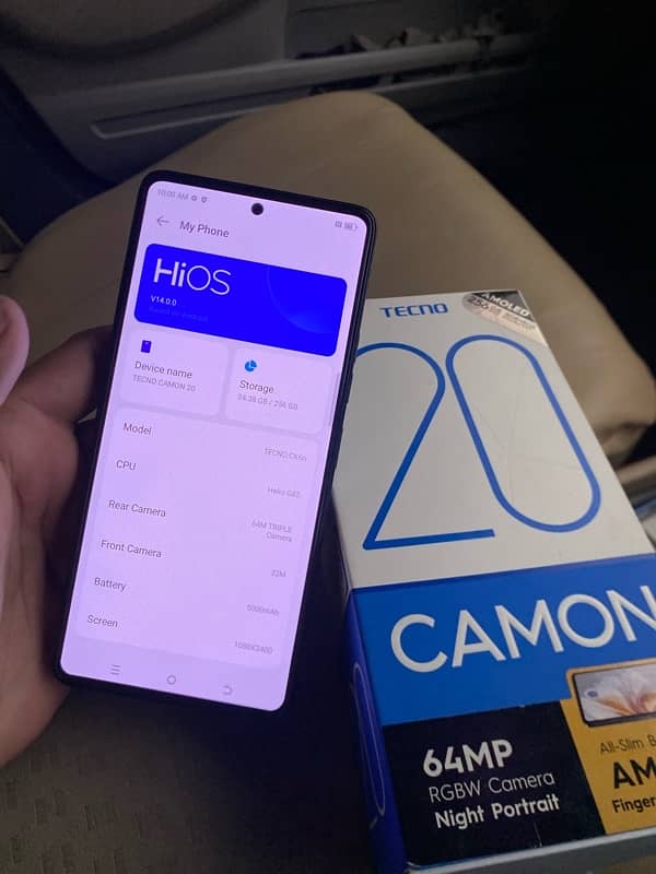 Tecno camon 20 8gb 256gb with box 1