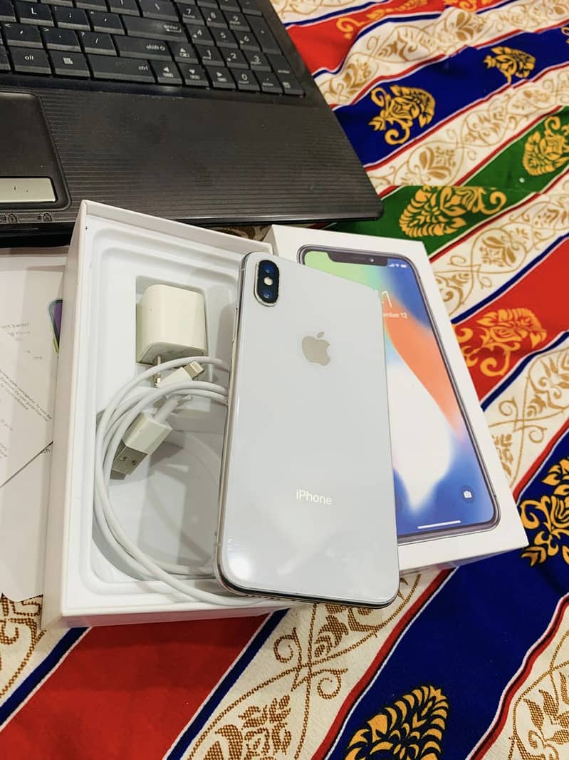 iPhone x 64gb Pta Approved with Box 0