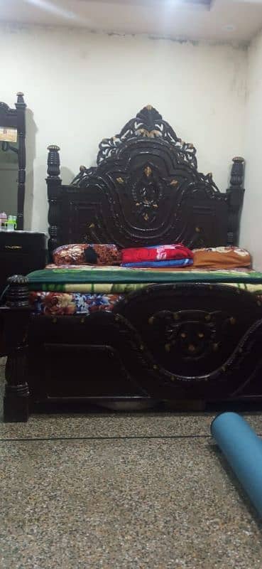 King size wood chnoti bad 0