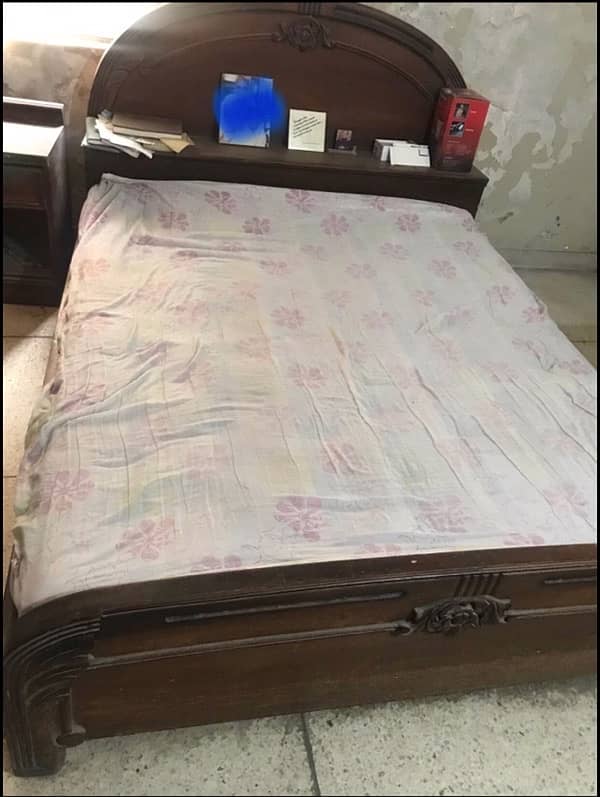 bedroom set( bed with mattress ,cupboard ,dressing 0