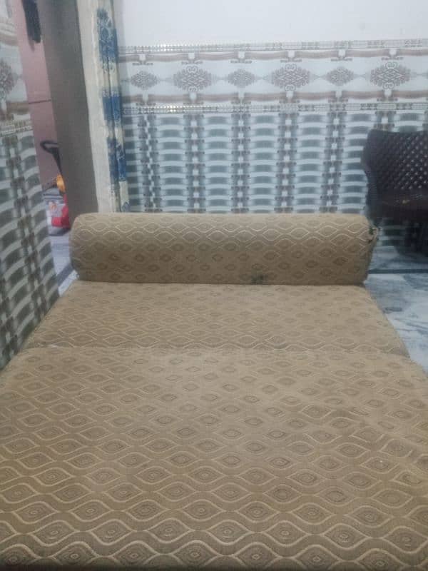 sofa cum bed and iron stand 3