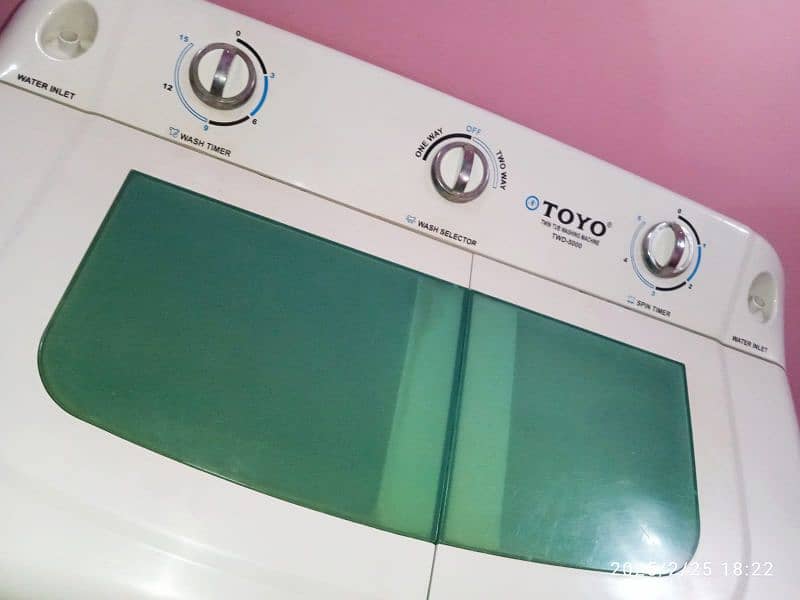 Toyo washing machine twin tub model number TW-5000 12