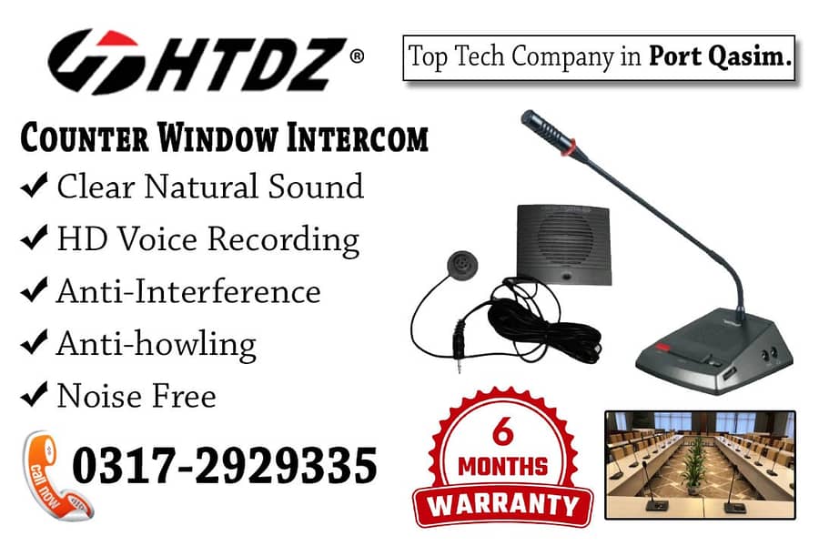 Counter Window Intercom Brand HTDZ 0