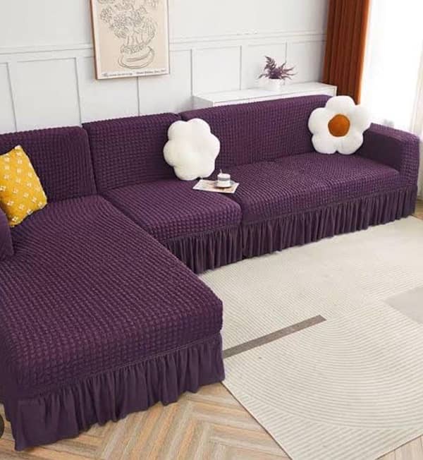 *Persian Style Jersey Sofa Fitted Covers* *Bubble Sofa Covers* 15