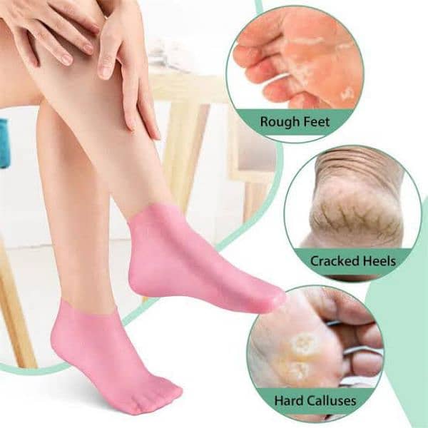 Silicon Moisturizing Socks For Repair Feet 0