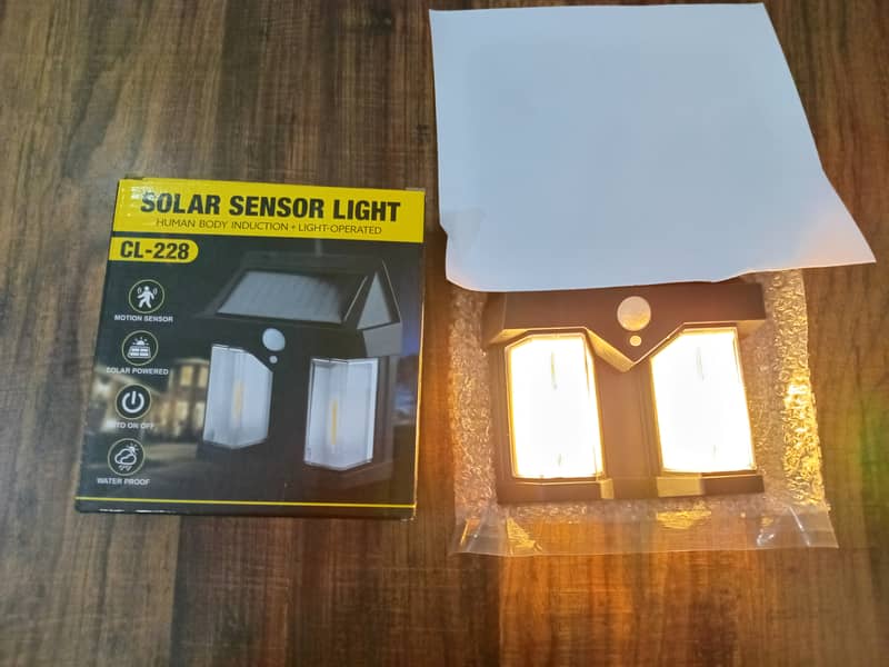 Double Lamp Solar Wall Light CL-228 Tungsten Filament Solar Lamp 5