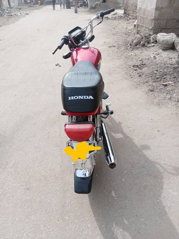 Honda 70cc 2021 model Karachi number 3