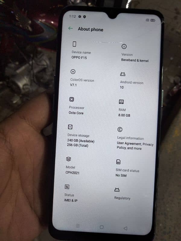 Oppo F15 8gb/256gb Only phone 2