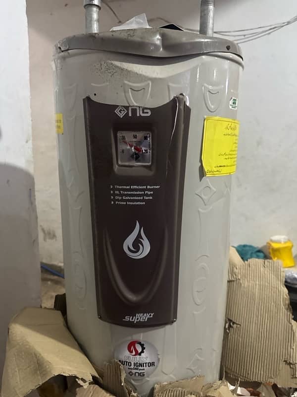 NasGas Geyser 35 Gallon Electric + Gas DEG-35 SUPER DLX 1