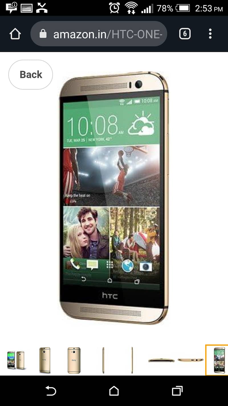 HTC ONE M8 GOLDEN COLOR 0