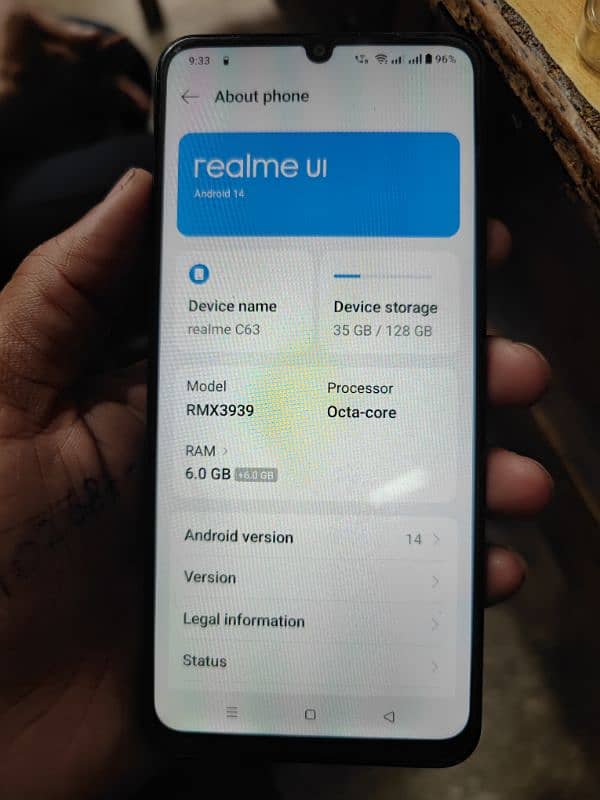 realme c63 full box 11 month warentty 2