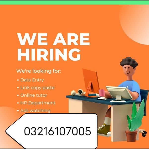 online jobs/full time/part time/simple typing jobs for boys and girls 0