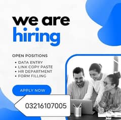 online jobs/full time/part time/simple typing jobs for boys and girls