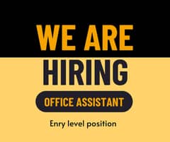 Office Assitstant - Full time Office based Job