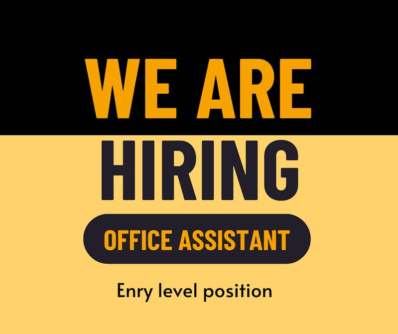 Office Assitstant - Full time Office based Job 0