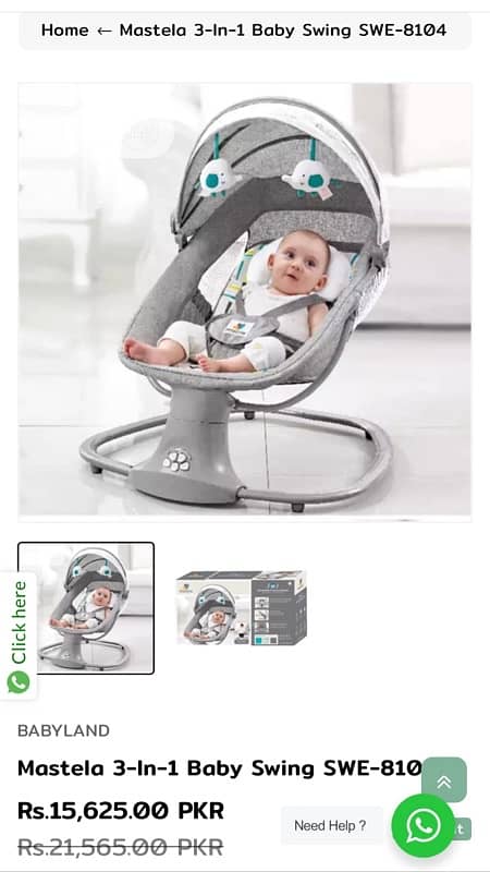 Mastela Electric Swing for Baby 0