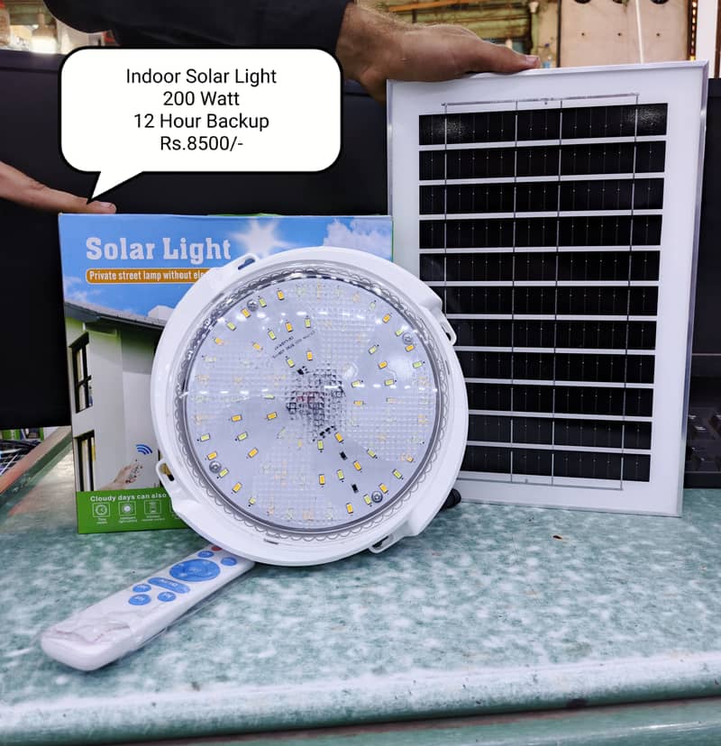 Solar Light for Indoor / Solar backup Light / 12 Hour Battery Backup 0