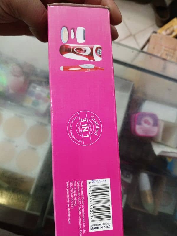 Kemei 3in1 professional Lady rechargeable epilator 1