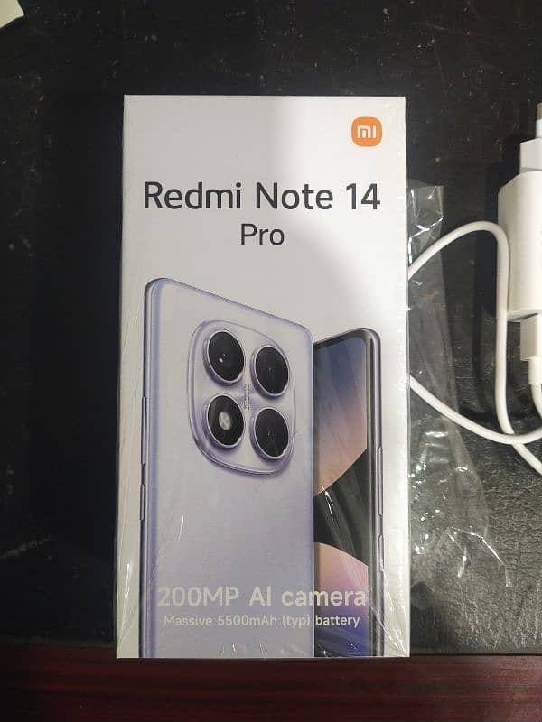 Redmi Note 14 pro only box open 3