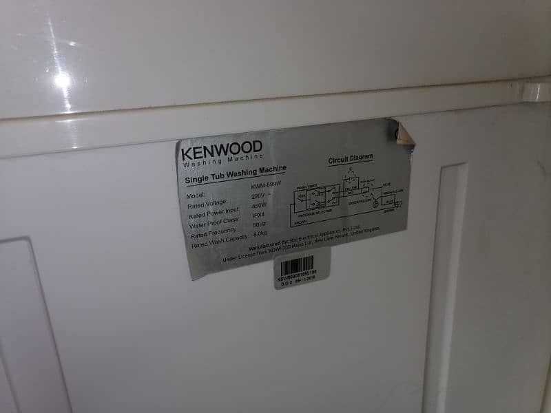 kenwood washing machine 8kg 0