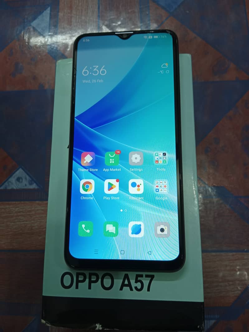 OPPO A57 FOR SALE 6GB 128GB COMPLETE BOX 0