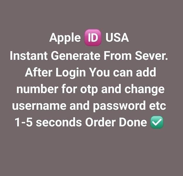 Apple id services available 0