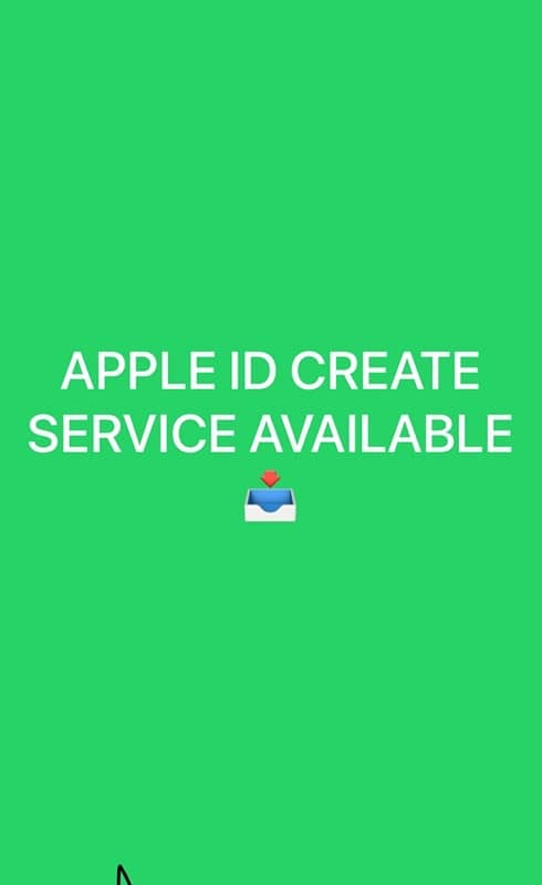 apple id create service 0