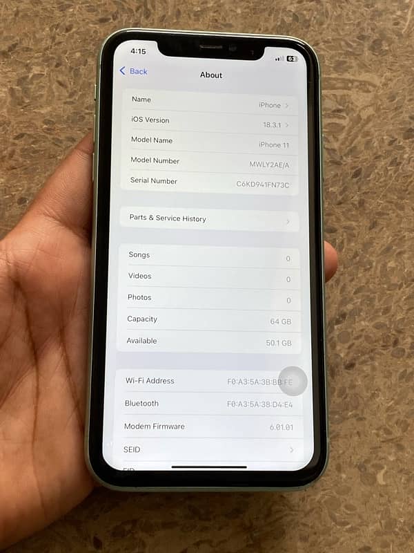 Iphone 11 64gb Dual sim pta approved no fault urgent sale 1