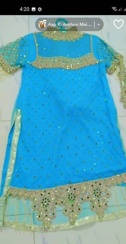 Net fabric stitched 3 pcs suit 2