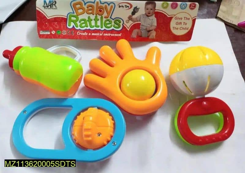 Colorful baby rattle toys set 1