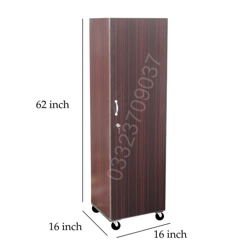 5 feet Wooden Single door cupboard , alamri wardrobe safe cabinet fur 1