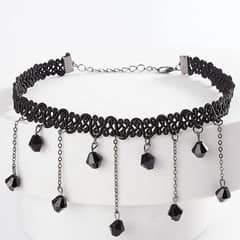 1 Pc Elegant Black Lace Choker