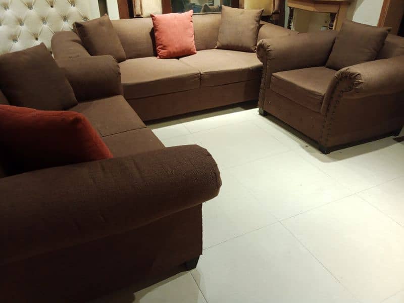 l shape corner sofa with watrenty 4