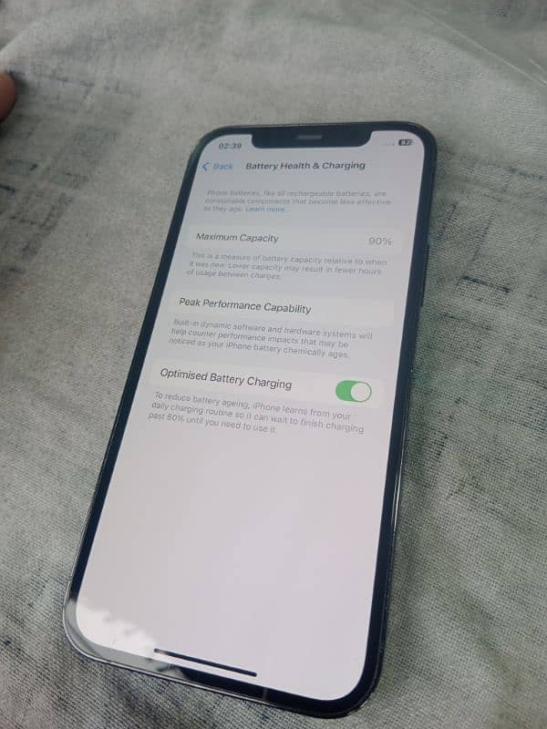 iphone 12 pro non pta factory 10by9  box Sath ha 256gb 90health 3