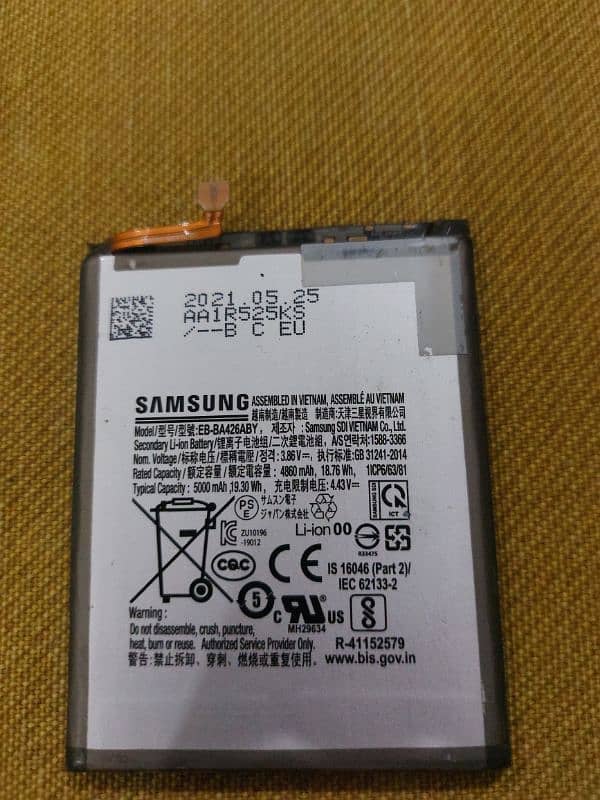 Samsung Original A72 5000mAH battery 0