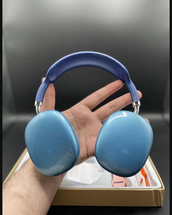 Blue Wireless Headphone With Long-Lasting Battery Comfort 1pcs 3