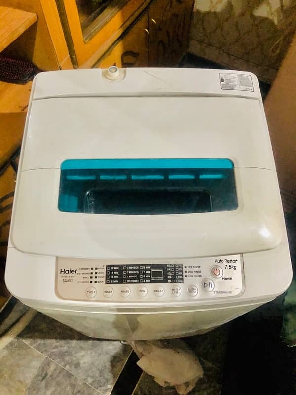 haier automatic washing machine 0