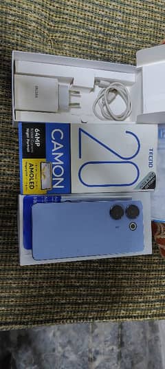 Tecno Camon 20 8+8/256GB All Genuine with Box charger