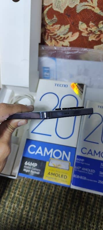 Tecno Camon 20 8+8/256GB All Genuine with Box charger 7