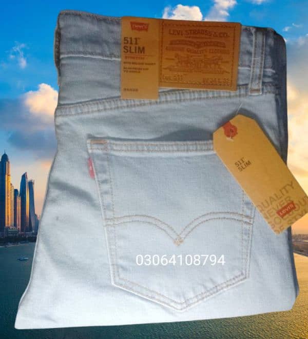 slim fit steachable premium 511 for men jeans pent exported 8