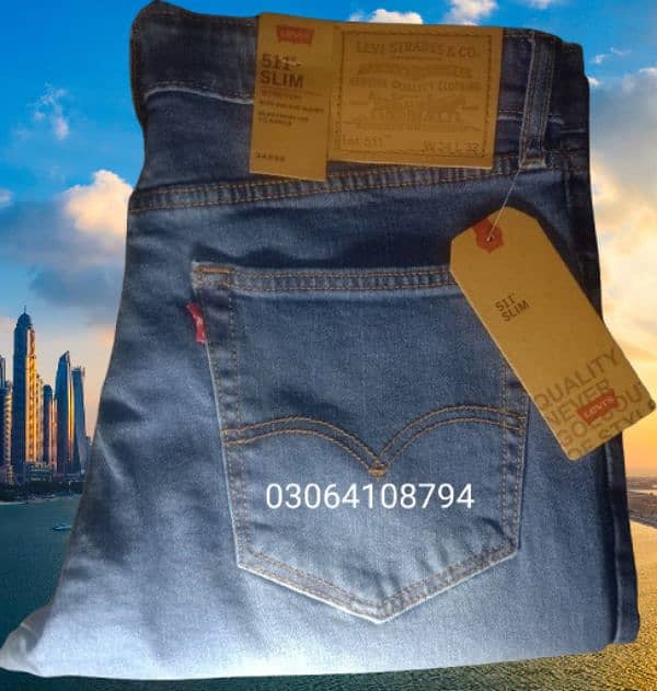 slim fit steachable premium 511 for men jeans pent exported 12