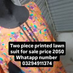 two piece Lawn suit for sale