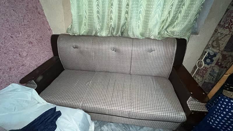 5 seater sofa and Bed 1