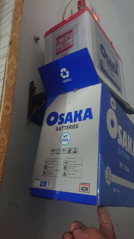 OSAKA BATTERIES HT 110A ONLY 20 DAYS USED MAKHAN CONDITION!! 3