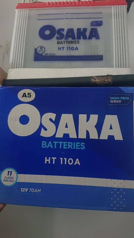 OSAKA BATTERIES HT 110A ONLY 20 DAYS USED MAKHAN CONDITION!! 5