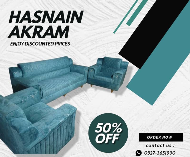 Sofa Set - L Shape Sofa -5 Seater Sofa - 6 Seater Sofa - Sofa Cumbed 0